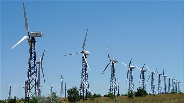 Trạm điện gió Novoazovsk ở vùng Donetsk, Ukraine. Trạm điện gió Novoazovsk ở vùng Donetsk, Ukraine.