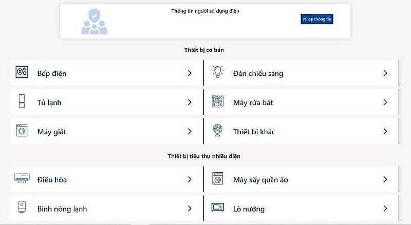 Dễ dàng tra cứu lượng điện tiêu thụ trên app EVNHANOI