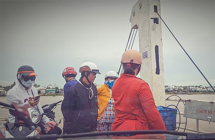 Bến phà Vàm Cống chính thức hoạt động trở lại từ ngày 1/9