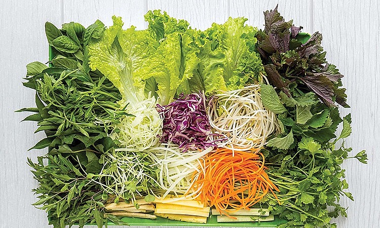 Các loại rau sống ăn kèm giúp tăng vị cho món ăn