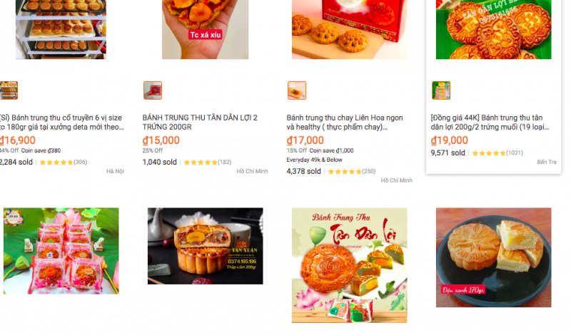 Bánh trung thu bán online ồ ạt giảm giá trước Rằm tháng 8 cả tháng Bánh trung thu bán online ồ ạt giảm giá trước Rằm tháng 8 cả tháng