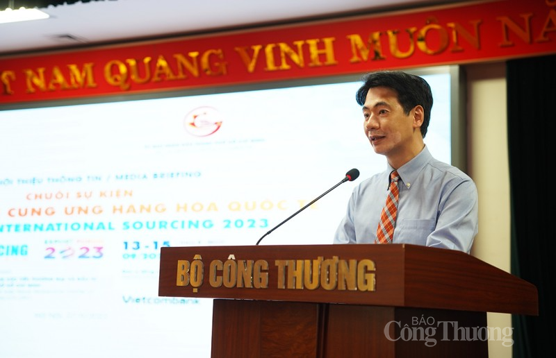 Bộ Công Thương tổ chức Họp báo giới thiệu thông tin Chuỗi sự kiện cung ứng hàng hoá Quốc tế 2023 Bộ Công Thương tổ chức Họp báo giới thiệu thông tin Chuỗi sự kiện cung ứng hàng hoá Quốc tế 2023
