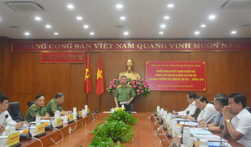 Tiểu ban Bảo vệ Chính trị nội bộ Trung ương kiểm tra công tác bảo vệ chính trị nội bộ tại Ban Thường vụ Tỉnh uỷ Tiểu ban Bảo vệ Chính trị nội bộ Trung ương kiểm tra công tác bảo vệ chính trị nội bộ tại Ban Thường vụ Tỉnh uỷ