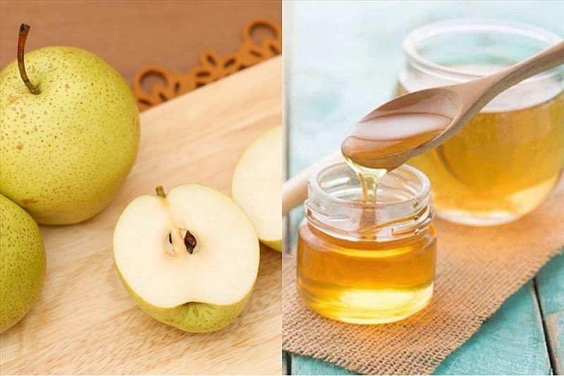 Lê chưng mật ong là một món ngon bổ dưỡng Lê chưng mật ong là một món ngon bổ dưỡng