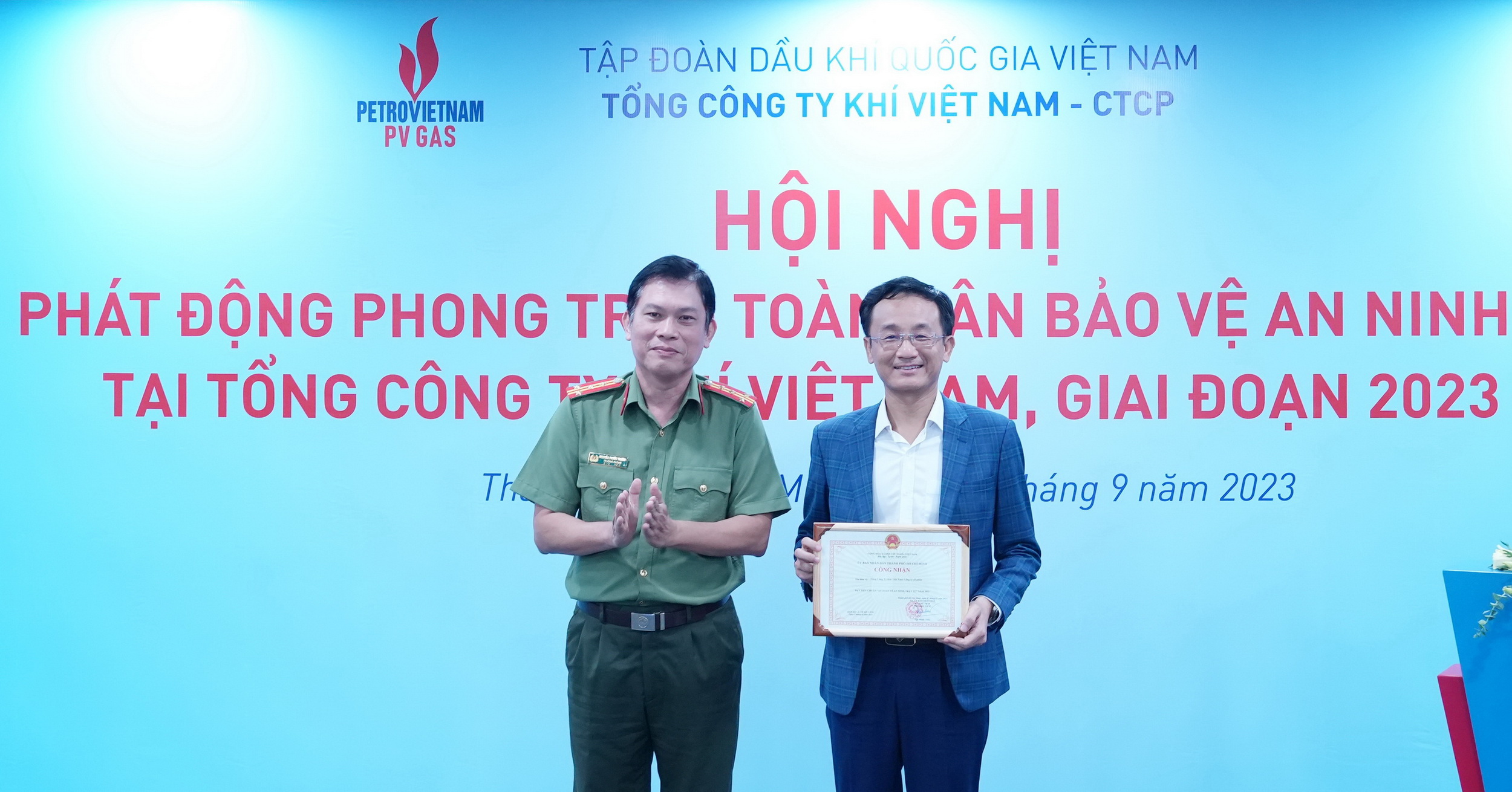 PV GAS tổ chức Hội nghị phát động Phong trào toàn dân bảo vệ an ninh Tổ quốc giai đoạn 2023-2025 PV GAS tổ chức Hội nghị phát động Phong trào toàn dân bảo vệ an ninh Tổ quốc giai đoạn 2023-2025