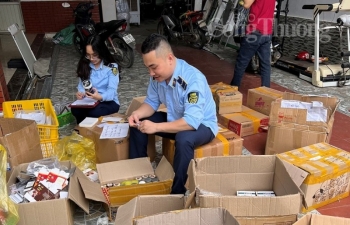 Thanh Hóa: Tạm giữ lô thực phẩm chức năng chưa có hồ sơ, giấy tờ chứng minh nguồn gốc