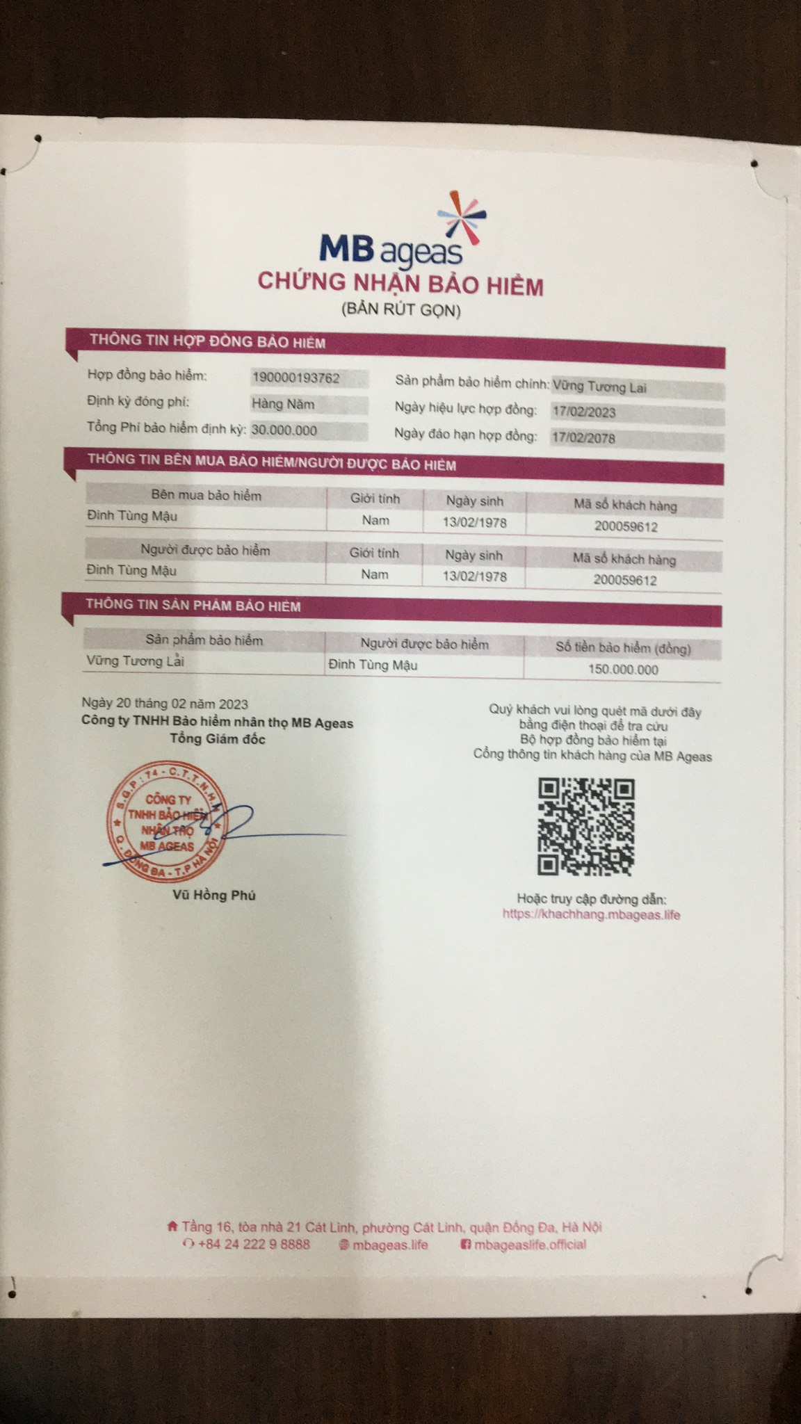 Vụ đến MB gửi tiết kiệm nhận về chứng nhận bảo hiểm: MB Ageas huỷ hợp đồng,trả lại tiền cho khách hàng Vụ đến MB gửi tiết kiệm nhận về chứng nhận bảo hiểm: MB Ageas huỷ hợp đồng,trả lại tiền cho khách hàng