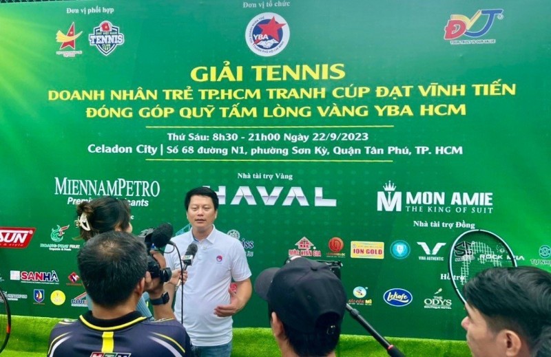 Công ty MiennamPetro đồng hành cùng giải Tennis doanh nhân trẻ thành phố Hồ Chí Minh