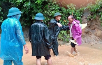 Thanh Hóa: Mưa lớn trên diện rộng, chỉ đạo khẩn sơ tán dân, tuần tra canh gác đê