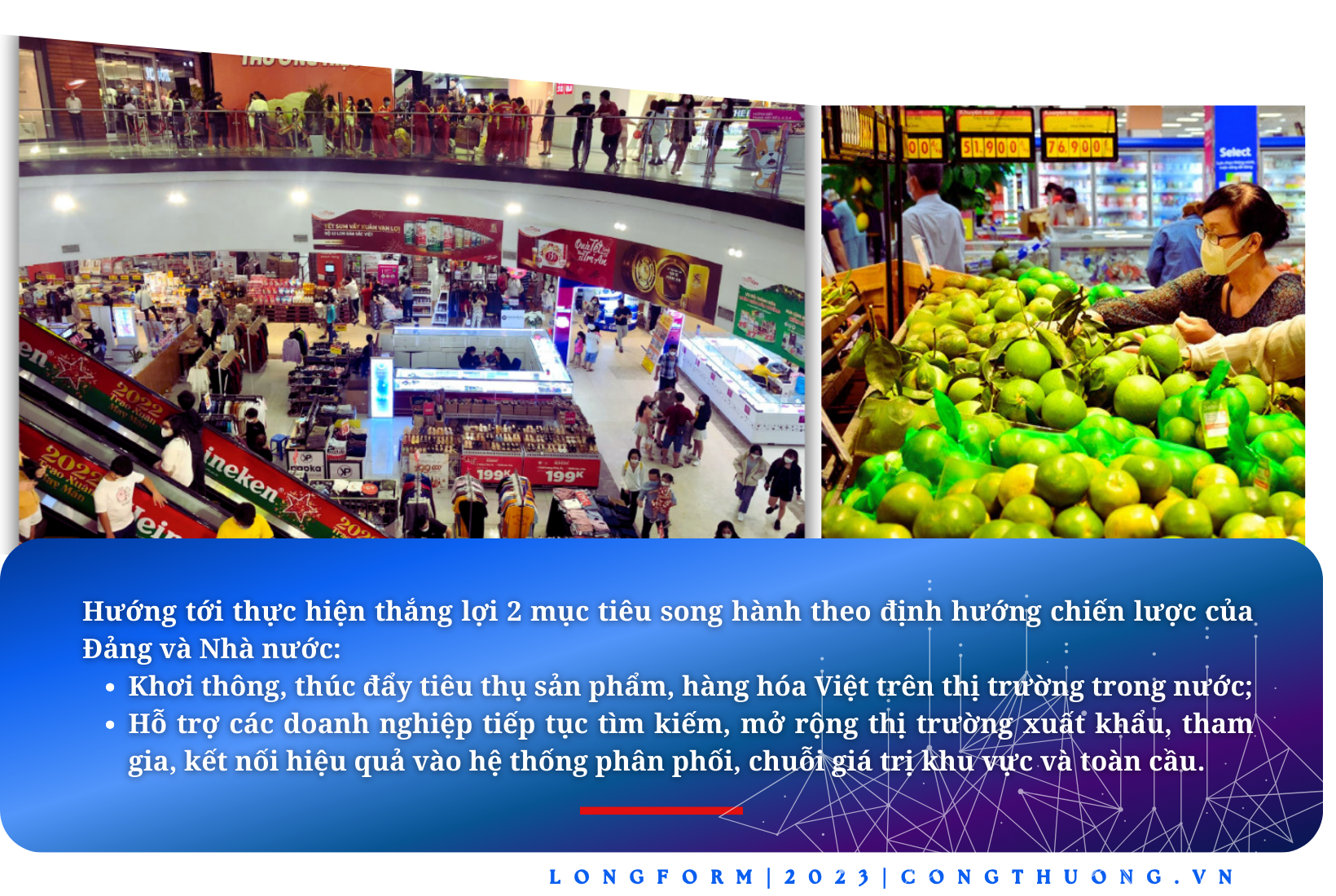 Longform | Phát triển thị trường nội địa: Vai trò “bệ đỡ” song hành với hội nhập kinh tế quốc tế Longform | Phát triển thị trường nội địa: Vai trò “bệ đỡ” song hành với hội nhập kinh tế quốc tế