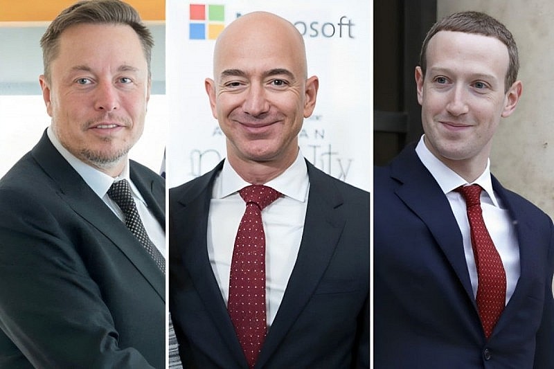 Elon Musk, Jeff Bezos và Mark Zuckerberg là những tỷ phú có tài sản tăng mạnh nhất. Elon Musk, Jeff Bezos và Mark Zuckerberg là những tỷ phú có tài sản tăng mạnh nhất.