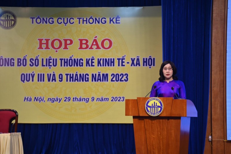 Họp báo Công bố số liệu thống kê kinh tế xã hội quý III và 9 tháng năm 2023 Họp báo Công bố số liệu thống kê kinh tế xã hội quý III và 9 tháng năm 2023