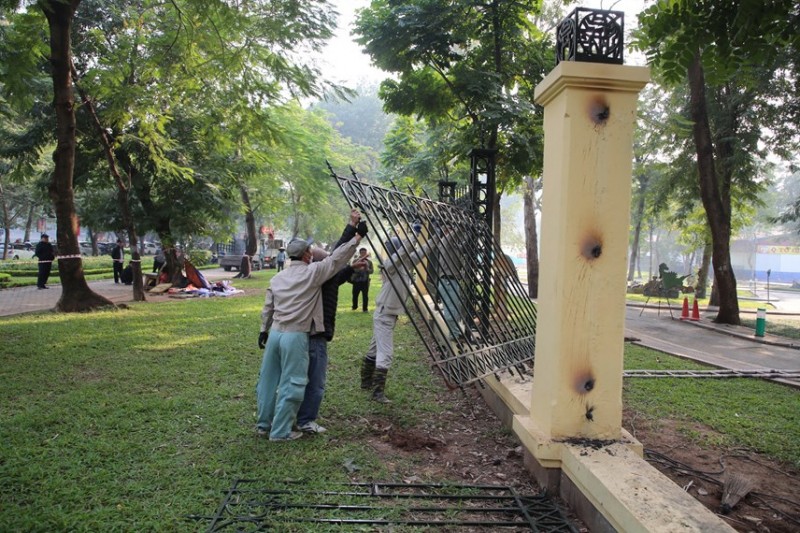 Hà Nội sẽ tháo dỡ toàn bộ hàng rào Công viên Thống Nhất Hà Nội sẽ tháo dỡ toàn bộ hàng rào Công viên Thống Nhất