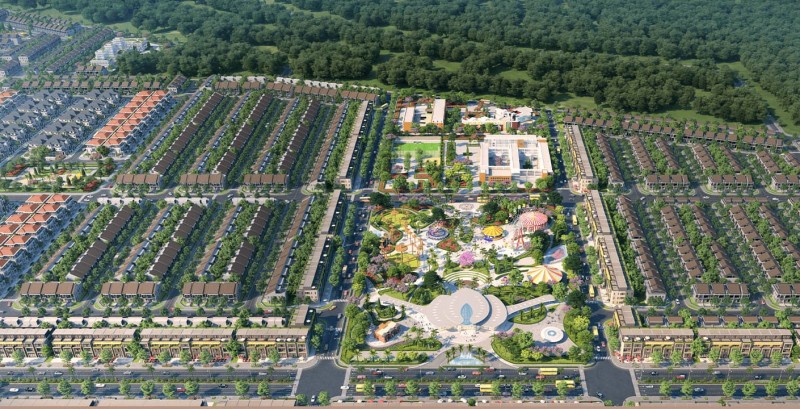 Dự án khu dân cư Long Đức quy mô 92,2ha do Công ty Hà An làm chủ đầu tư, được xác định huy động vốn trái phép của khách hàng - Ảnh: gemskyworld.com.vn