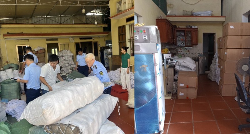 Thái Bình: Thu giữ hơn 1,3 tấn hàng có dấu hiệu giả mạo nhãn hiệu NIKE, Adidas Thái Bình: Thu giữ hơn 1,3 tấn hàng có dấu hiệu giả mạo nhãn hiệu NIKE, Adidas