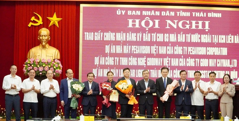 Thái Bình: Thu hút thêm 3 dự án FDI với tổng vốn đầu tư 270 triệu USD Thái Bình: Thu hút thêm 3 dự án FDI với tổng vốn đầu tư 270 triệu USD