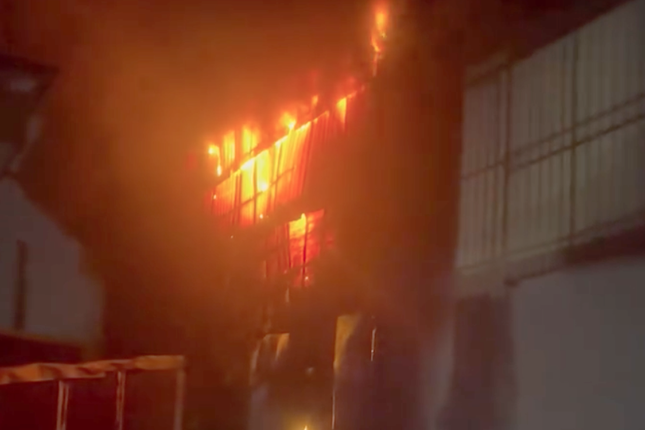 Hiện trường vụ cháy - Ảnh: CTV Hiện trường vụ cháy - Ảnh: CTV