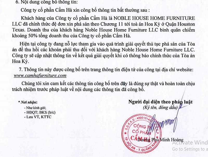 Tập đoàn Mỹ phá sản, doanh nghiệp Việt lao đao