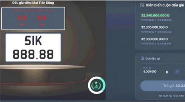 6 biển số siêu đẹp được tổ chức đấu giá lại. Ảnh Báo điện tử Chính phủ