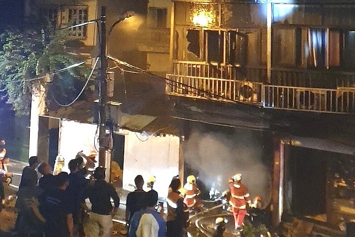 Ảnh hiện trường vụ cháy. Ảnh hiện trường vụ cháy.