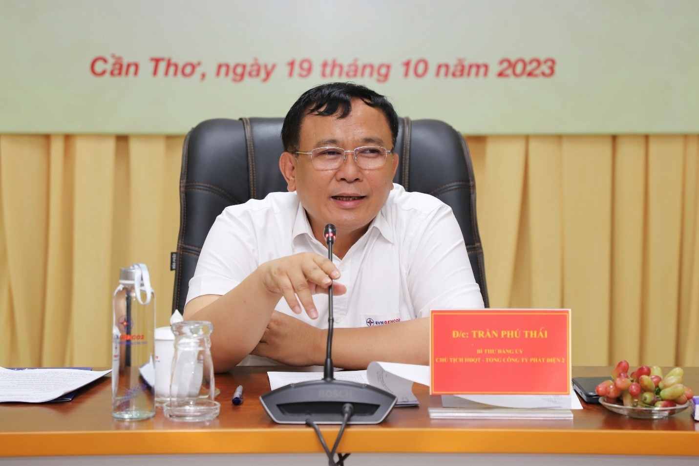 Đồng chí Bí thư Đảng ủy EVNGENCO2 phát biểu kết luận tại Hội nghị Đồng chí Bí thư Đảng ủy EVNGENCO2 phát biểu kết luận tại Hội nghị