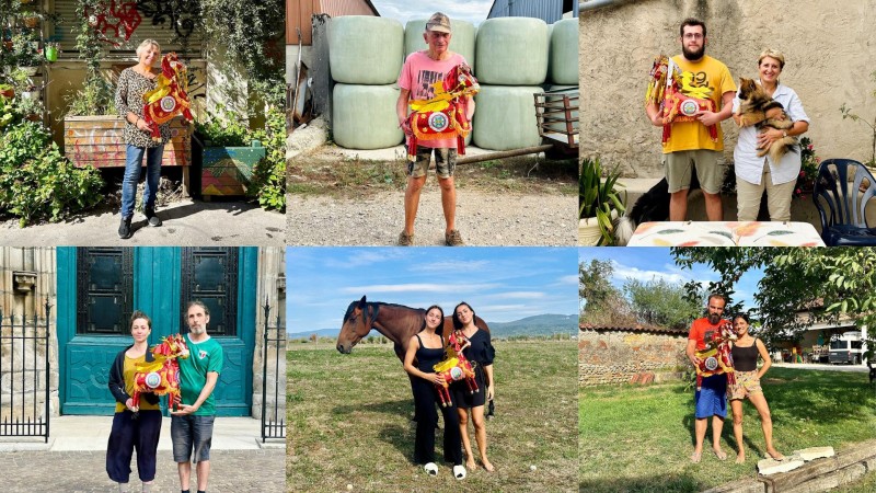 Ngựa vàng mã của Arnaud được nhiều bạn bè quốc tế biết đến. Ảnh FBNV