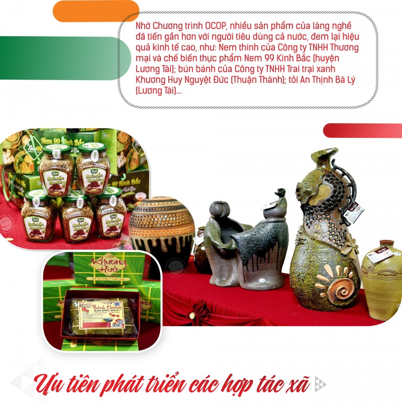 Chương trình OCOP tại Bắc Ninh:Chắp cánh đưa sản phẩm từ “làng” ra “phố” Chương trình OCOP tại Bắc Ninh:Chắp cánh đưa sản phẩm từ “làng” ra “phố”