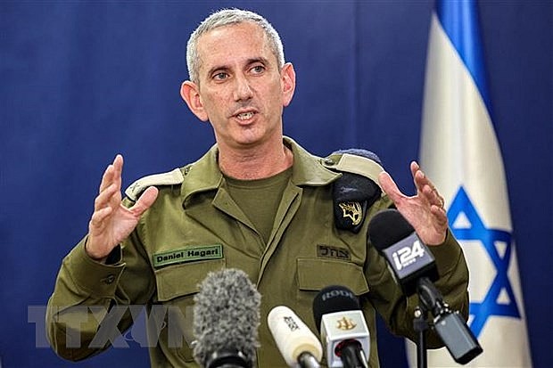 Người phát ngôn quân đội Israel Daniel Hagari. Ảnh: AFP Người phát ngôn quân đội Israel Daniel Hagari. Ảnh: AFP