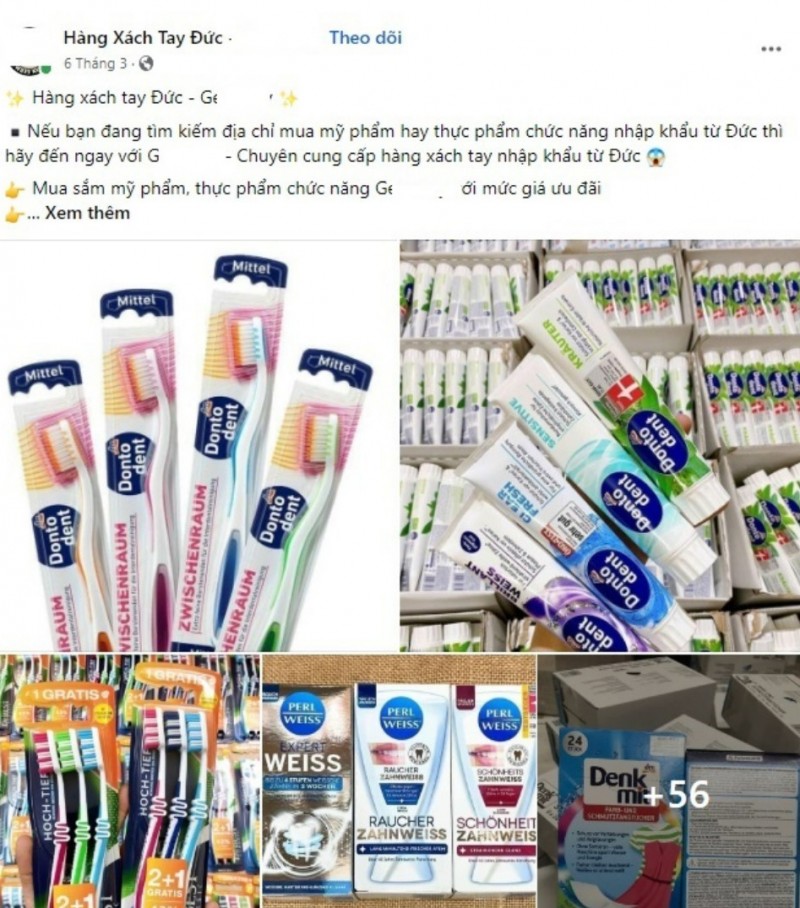 Thận trọng với hàng “xách tay” Đức trên chợ mạng Thận trọng với hàng “xách tay” Đức trên chợ mạng