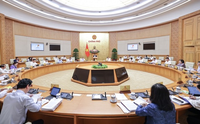 Quang cảnh phiên họp Chính phủ thường kỳ tháng 10 Quang cảnh phiên họp Chính phủ thường kỳ tháng 10