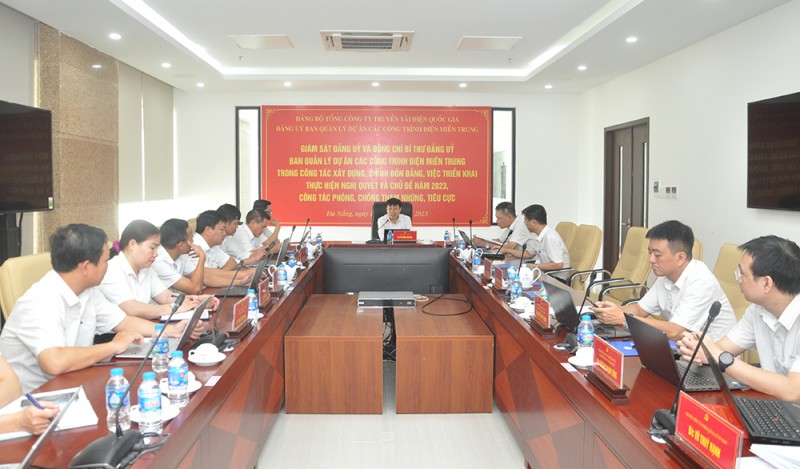 Đảng ủy EVNNPT giám sát Đảng ủy và đồng chí Bí thư Đảng ủy Ban QLDA các công trình điện miền Trung. Trong ảnh đồng chí Vũ Hồng Nguyên – Phó Bí thư Thường trực Đảng ủy EVNNPT chủ trì buổi giám sát Đảng ủy EVNNPT giám sát Đảng ủy và đồng chí Bí thư Đảng ủy Ban QLDA các công trình điện miền Trung. Trong ảnh đồng chí Vũ Hồng Nguyên – Phó Bí thư Thường trực Đảng ủy EVNNPT chủ trì buổi giám sát