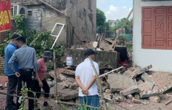 Hải Phòng: Sập nhà, 1 người thiệt mạng sau tiếng nổ lớn nghi do đốt pháo