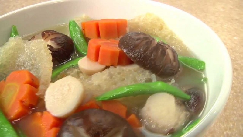 Canh bóng - món ngon  từ bì lợn. Ảnh minh họa Canh bóng - món ngon  từ bì lợn. Ảnh minh họa