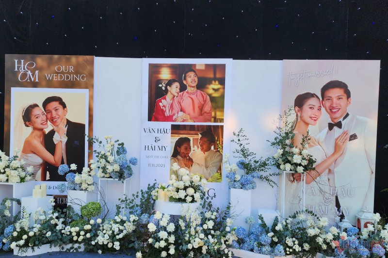 Văn Hậu chi cả tỉ đồng trang trí hoa tươi nhập khẩu cho đám cưới