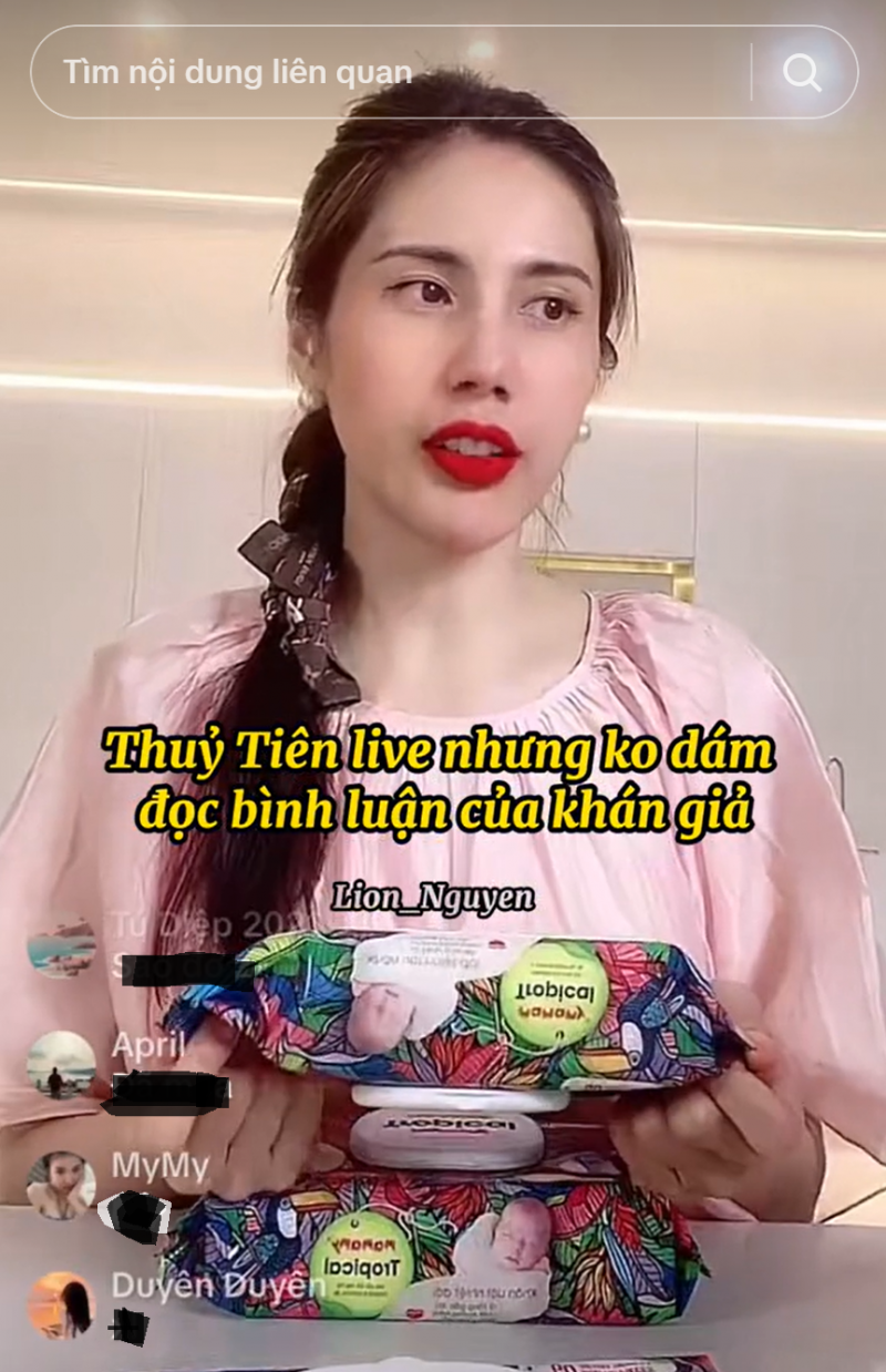 Thủy Tiên livestream bán hàng trên Tiltok Thủy Tiên livestream bán hàng trên Tiltok