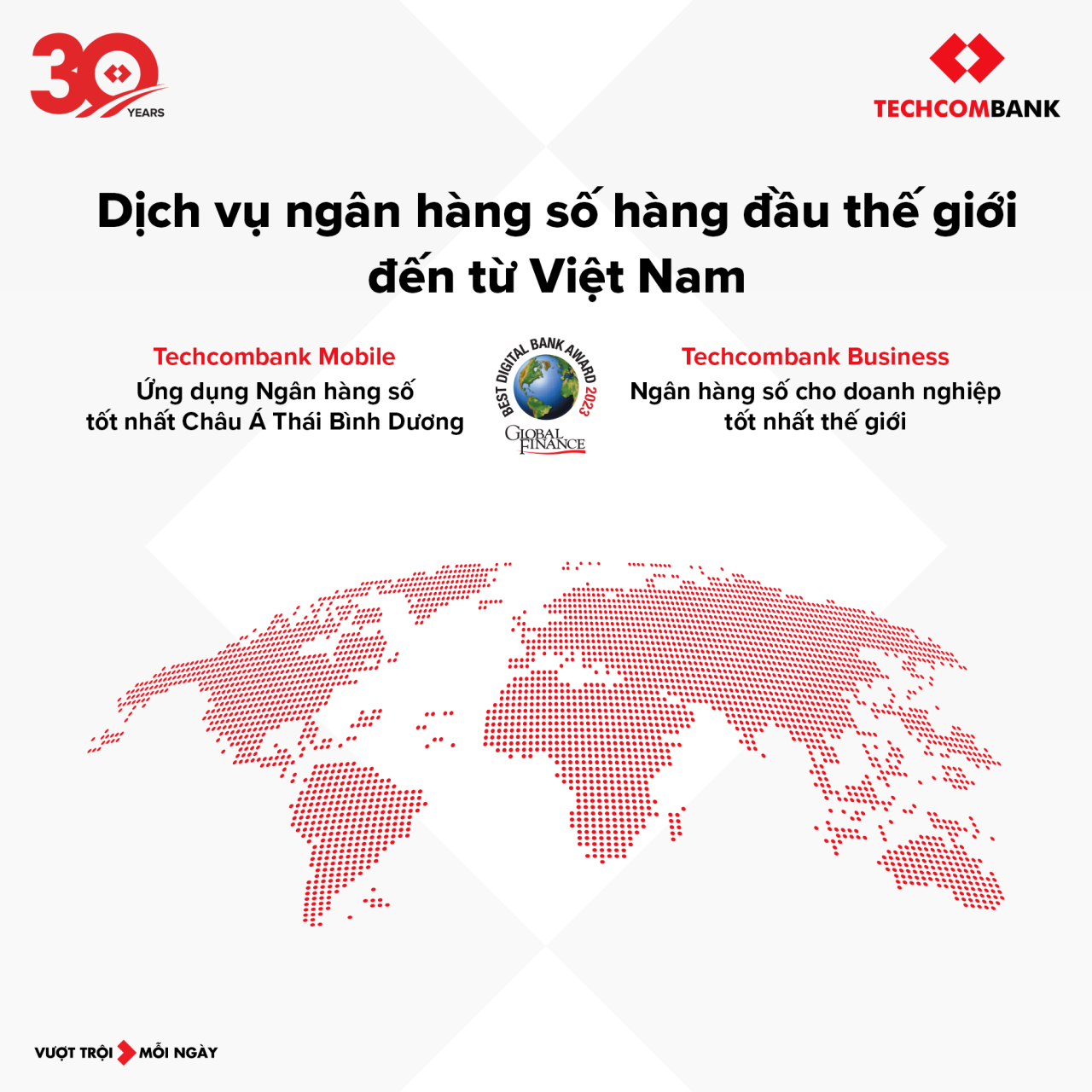 Techcombank nhận 2 giải thưởng về dịch vụ ngân hàng số hàng đầu thế giới Techcombank nhận 2 giải thưởng về dịch vụ ngân hàng số hàng đầu thế giới