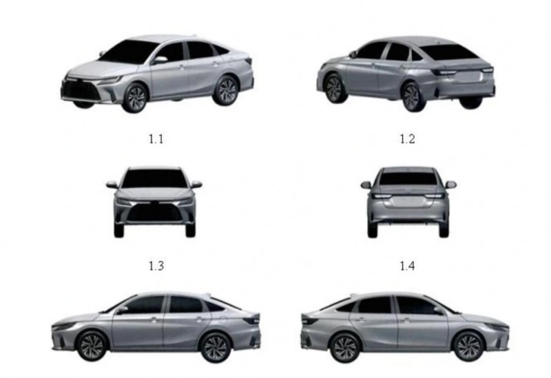 Mẫu xe đăng ký bảo hộ kiểu dáng tại Việt Nam có ngoại thất giống Toyota Vios đang bán tại Thái Lan Mẫu xe đăng ký bảo hộ kiểu dáng tại Việt Nam có ngoại thất giống Toyota Vios đang bán tại Thái Lan