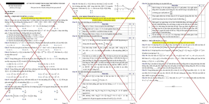 Xuất hiện đề tham khảo thi tốt nghiệp THPT năm 2025: Bộ GD&ĐT cảnh báo giả mạo Xuất hiện đề tham khảo thi tốt nghiệp THPT năm 2025: Bộ GD&ĐT cảnh báo giả mạo
