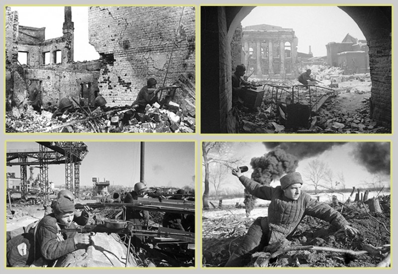 Một số hình ảnh về Hồng quân Liên Xô trong chiến dịch phòng ngự tại chiến trường Stalingrad. Ảnh: (Sputnik News; ww2today.com) Một số hình ảnh về Hồng quân Liên Xô trong chiến dịch phòng ngự tại chiến trường Stalingrad. Ảnh: (Sputnik News; ww2today.com)