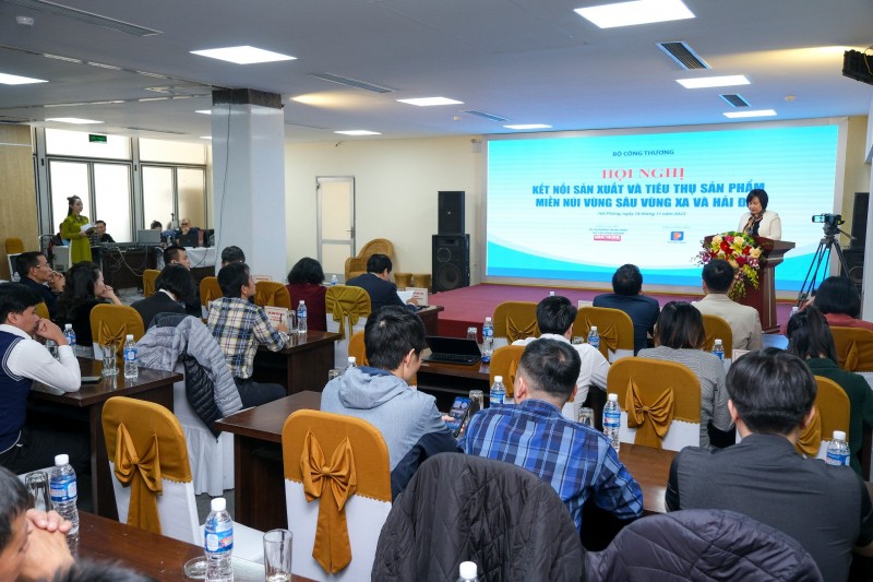 Hội nghị Kết nối sản xuất và tiêu thụ sản phẩm miền núi, vùng sâu, vùng xa và hải đảo. Ảnh BTC Hội nghị Kết nối sản xuất và tiêu thụ sản phẩm miền núi, vùng sâu, vùng xa và hải đảo. Ảnh BTC