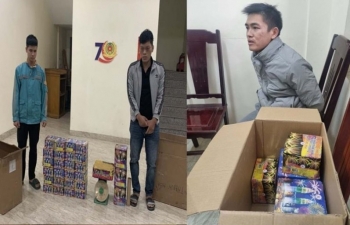 Thanh Hóa: Bắt 3 đối tượng vận chuyển, mua bán hơn 78 kg pháo nổ