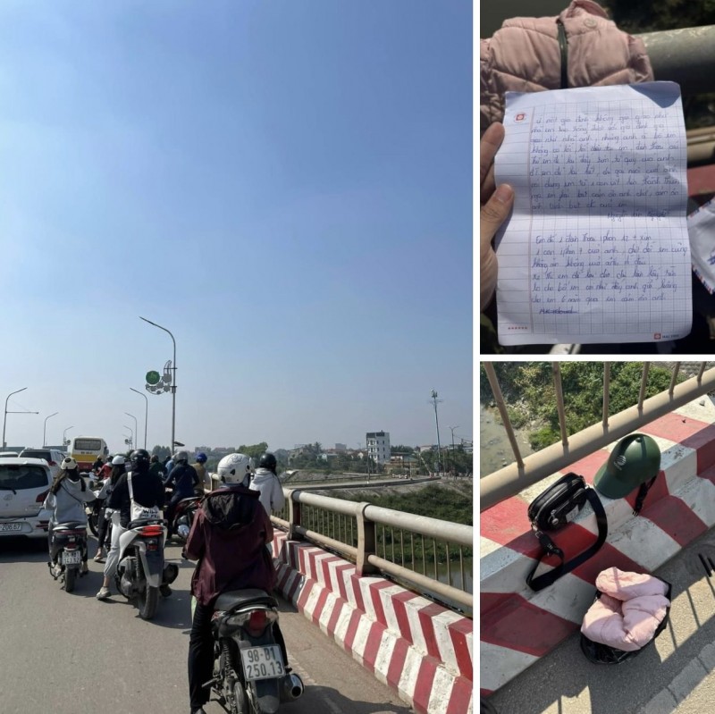 Bắc Giang: Công an thông tin người phụ nữ để lại tâm thư trên cầu Mỹ Độ