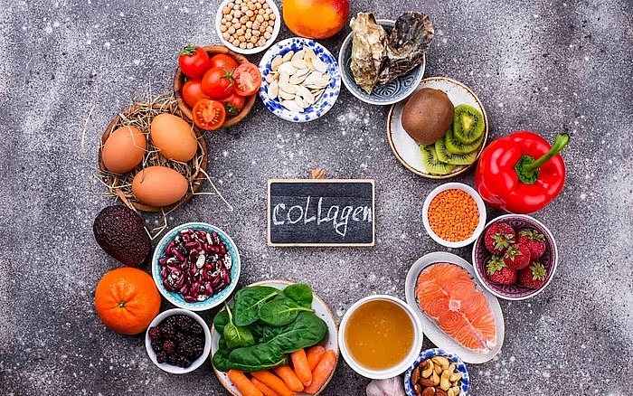 Collagen chiếm giữ nhiều vai trò quan trọng đối với sức khỏe và đặc biệt là sắc đẹp của làn da. Ảnh minh họa Collagen chiếm giữ nhiều vai trò quan trọng đối với sức khỏe và đặc biệt là sắc đẹp của làn da. Ảnh minh họa