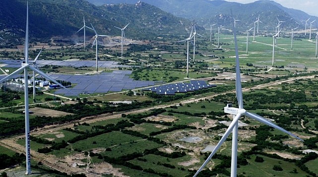 Tỉnh Ninh Thuận được coi là thủ phủ của năng lượng tái tạo. (Ảnh: Huy Hùng/TTXVN)