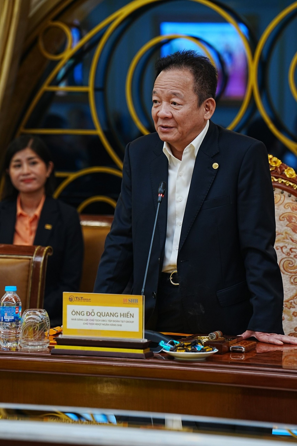 Ông Đỗ Quang Hiển phát biểu tại lễ ký kết Ông Đỗ Quang Hiển phát biểu tại lễ ký kết