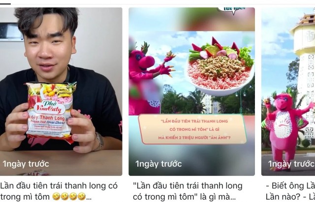 Mì tôm thanh long