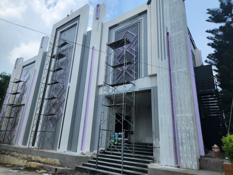 Quán bar trên đổi pháo thủ, phường Đáp Cầu, TP Bắc Ninh thời điểm đang xây dựng Quán bar trên đổi pháo thủ, phường Đáp Cầu, TP Bắc Ninh thời điểm đang xây dựng