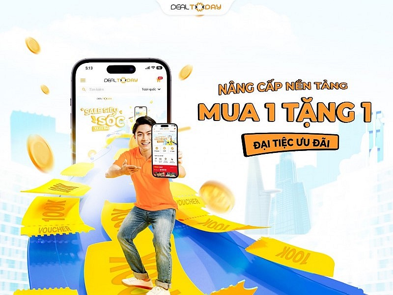 Dealtoday tung đại tiệc ưu đãi lớn nhất năm chào mừng giao diện mới Dealtoday tung đại tiệc ưu đãi lớn nhất năm chào mừng giao diện mới