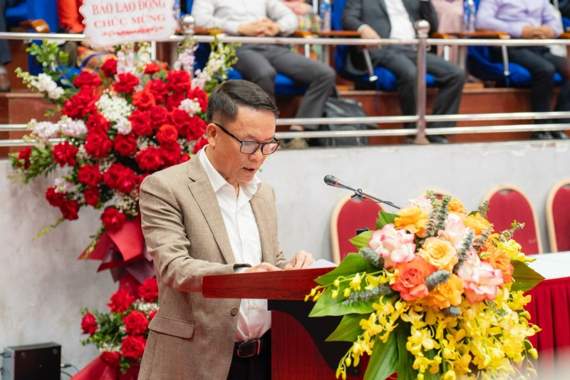 Ông Nguyễn Đức Lợi, Phó Chủ tịch thường trực Hội Nhà báo Việt Nam, Trưởng BTC phát biểu tại khai mạc. Ảnh: BTC Ông Nguyễn Đức Lợi, Phó Chủ tịch thường trực Hội Nhà báo Việt Nam, Trưởng BTC phát biểu tại khai mạc. Ảnh: BTC