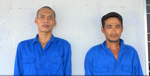 Đối tượng Trần Tuấn Kiệt (trái) và Lê Văn Lắm Đối tượng Trần Tuấn Kiệt (trái) và Lê Văn Lắm